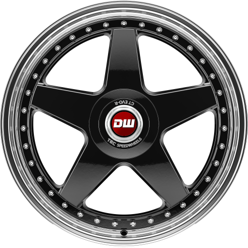DW Wheels DW EVO-R schwarz-glanz-hornpoliert